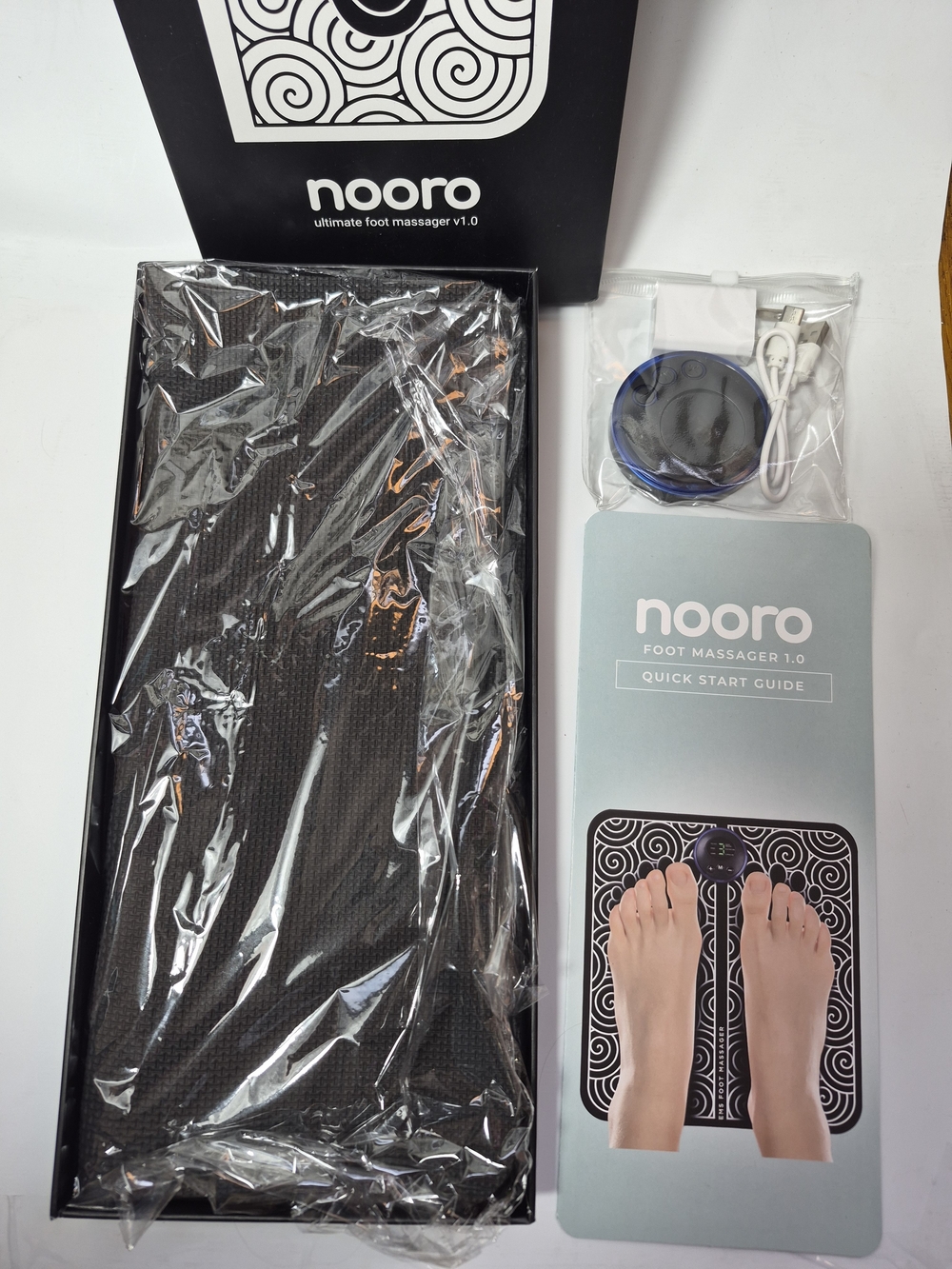 nooro Foot Massager Soothing Comfort for Tired Feet 6 Adjustable Vibration Modes